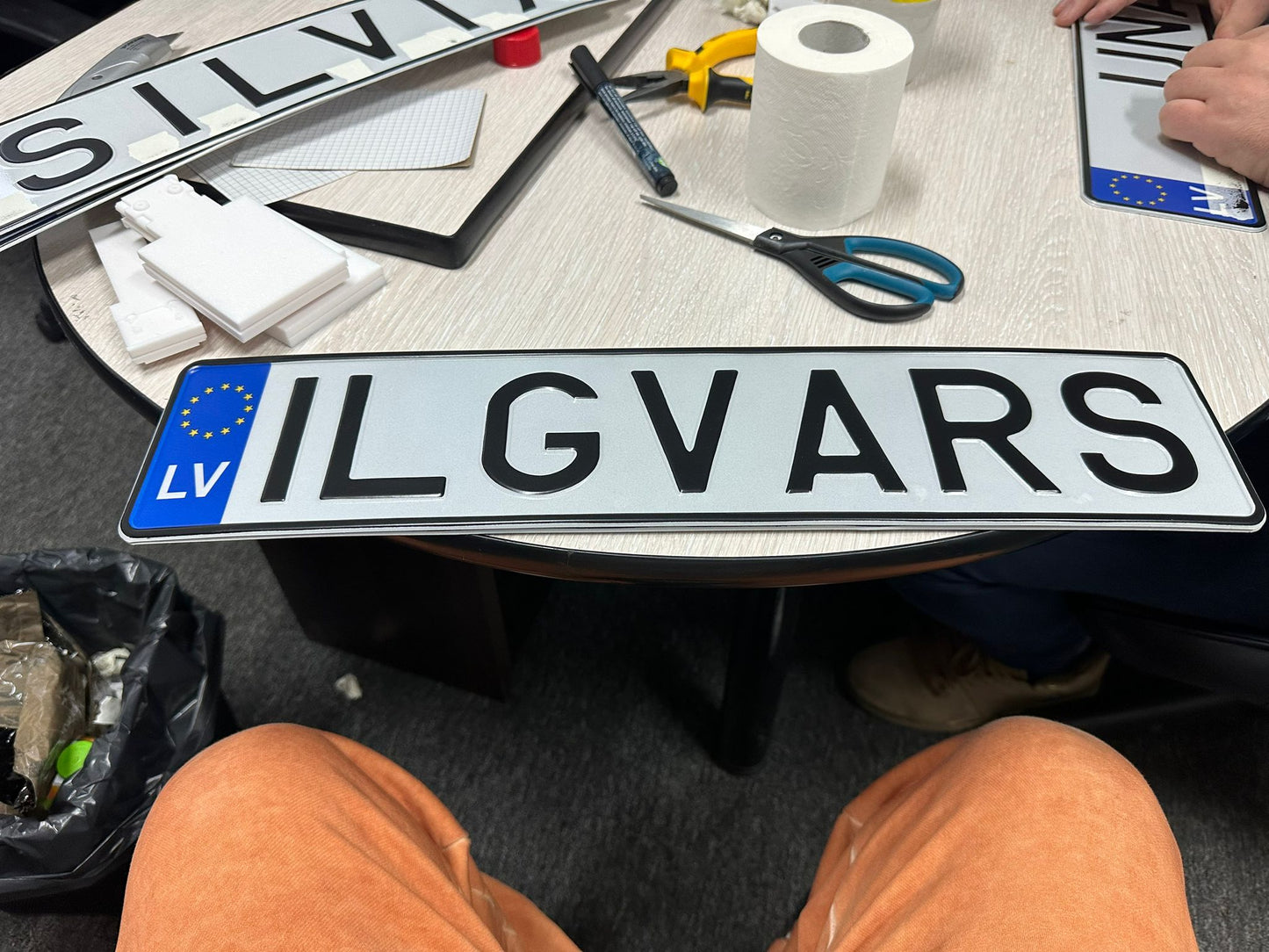 Dekorativas Custom Valsts Nummur Zīmes 2pcs